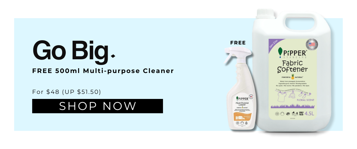 Pipper Standard Sale Go Big: Free 500ML Multi-purpose cleaner when you buy a 4.5L carton