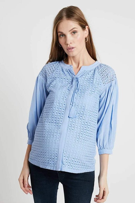 Ediline Nursing Top Sky Blue
