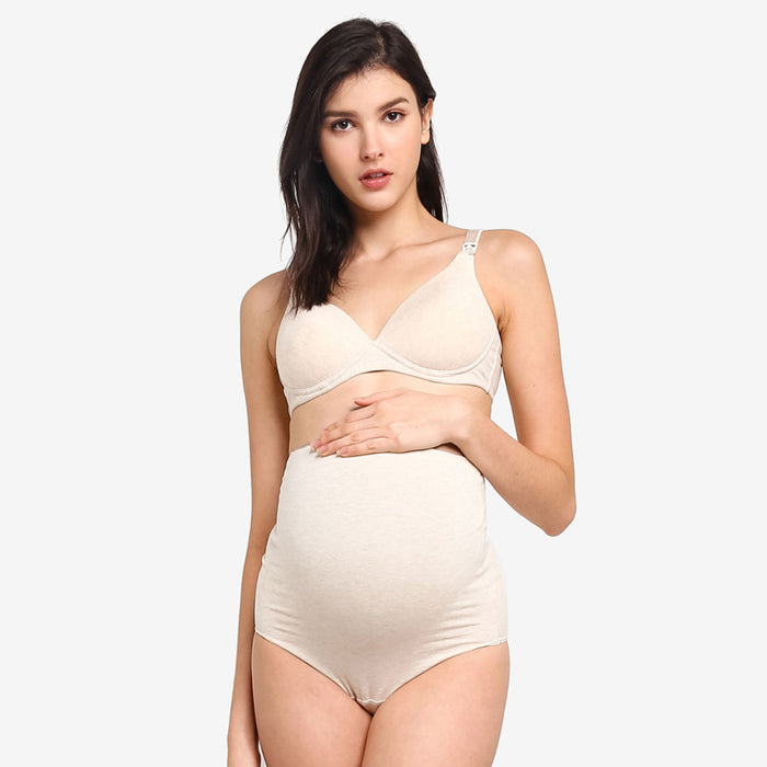 Marley Cotton Nursing Bra Oatmeal