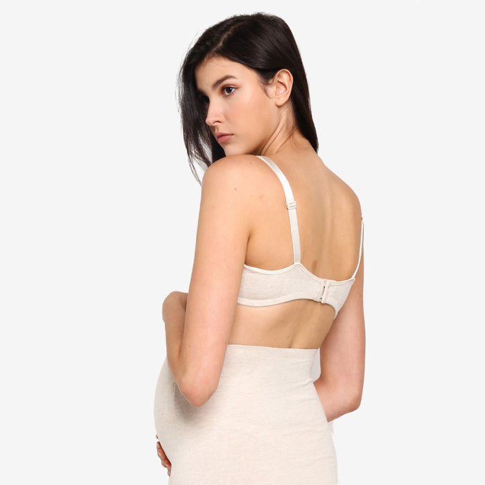 Marley Cotton Nursing Bra Oatmeal