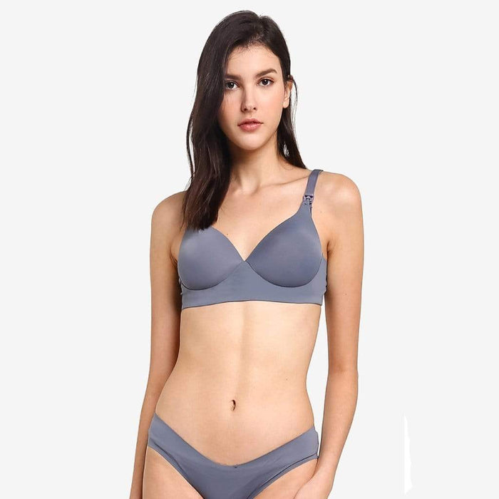 Melinda Microfibre Nursing Bra Grey