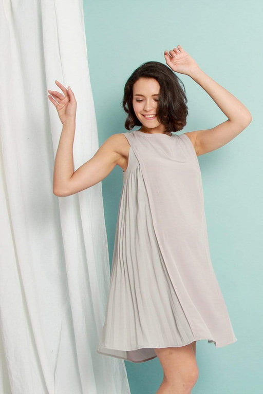 Evia Nursing Dress Grey
