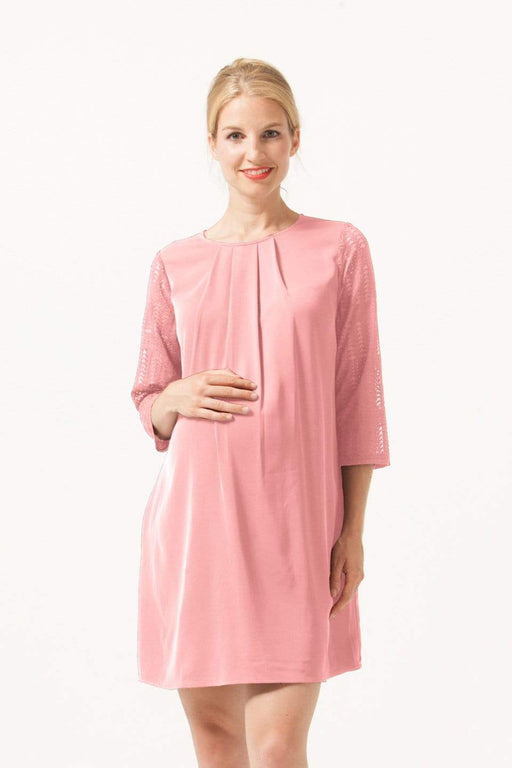 Elly Nursing Dress Coral Blush