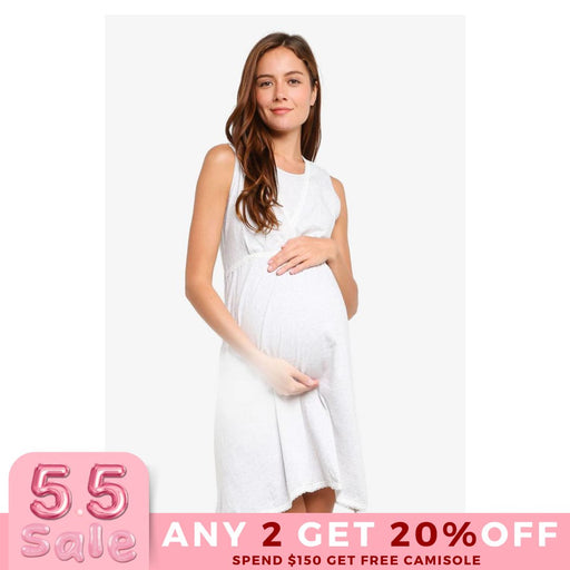 Jane Sleeveless Maternity and Nursing Sleepwear H.Grey