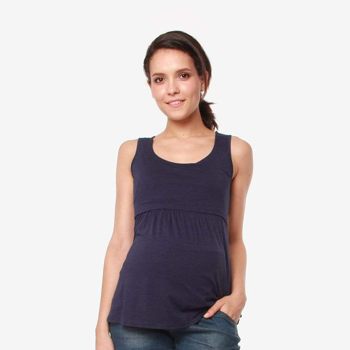 Abbey Empire Nursing Top Navy