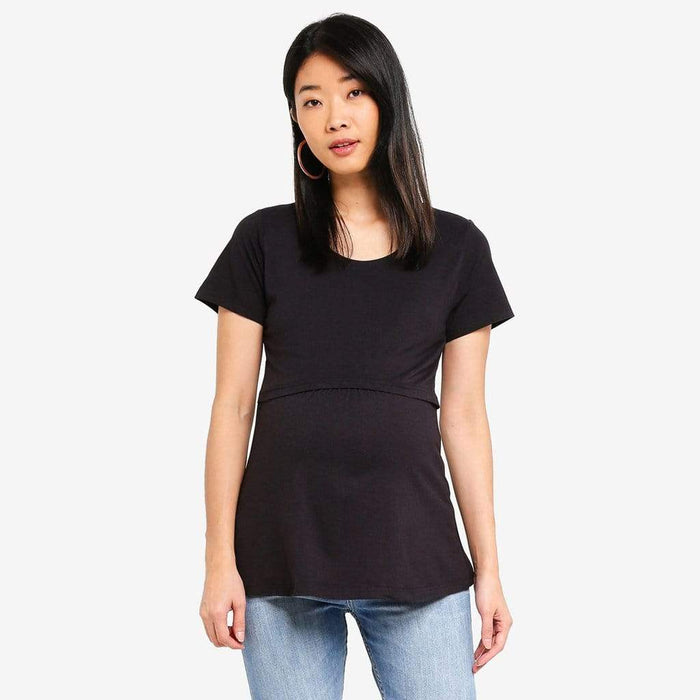 Aggie Empire Nursing Top Black