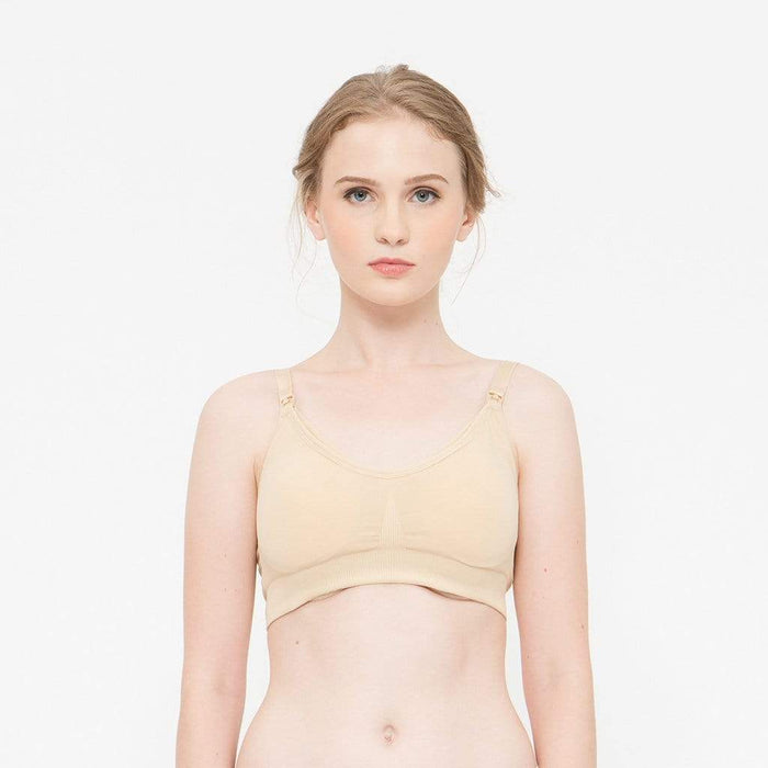 Moselle Seamless Maternity & Nursing Bra Nude