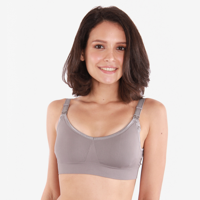 Marissa Seamless Nursing Bra Grey