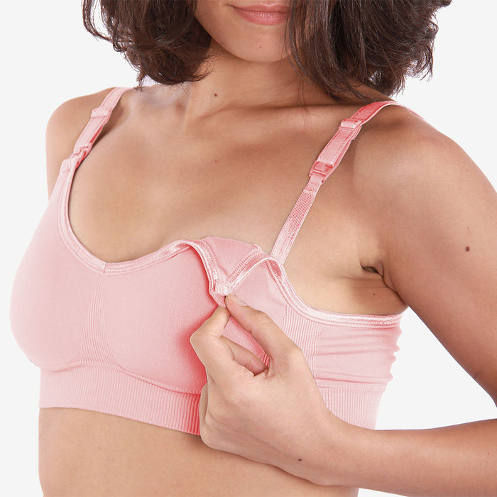 Marissa Seamless Nursing Bra Pink