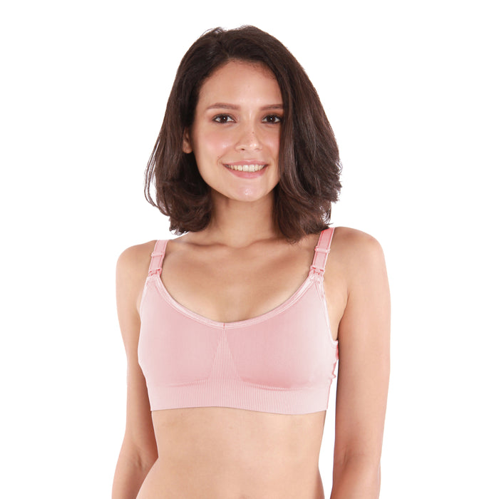 Marissa Seamless Nursing Bra Pink