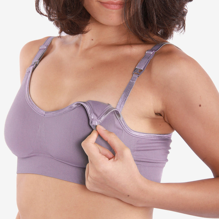 Marissa Seamless Nursing Bra Lilac