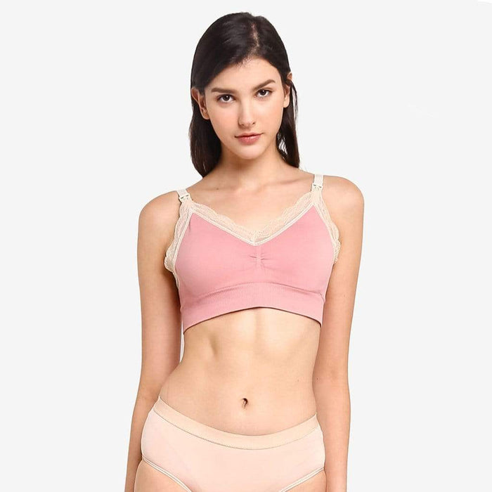 Miriam Seamless Maternity & Nursing Bra Pink