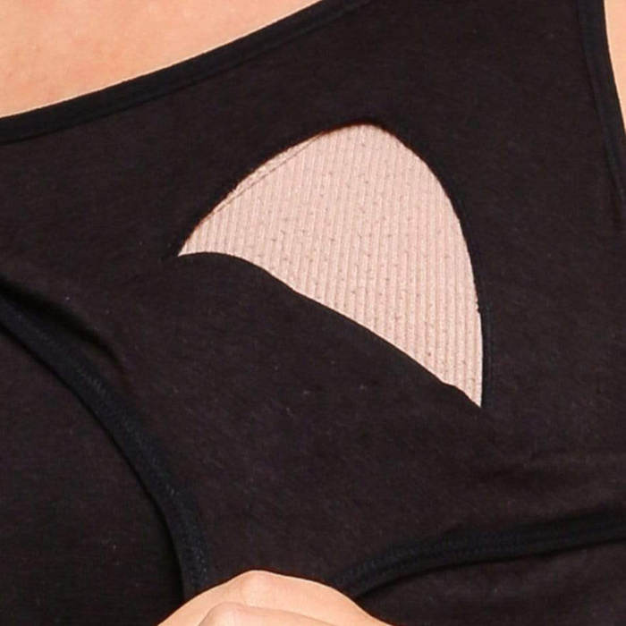 Madalene Nursing Top Camisole Black