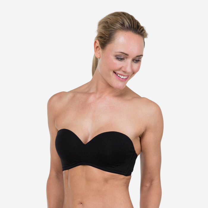 Marlie Bamboo Nursing Bra Black Detachable Straps