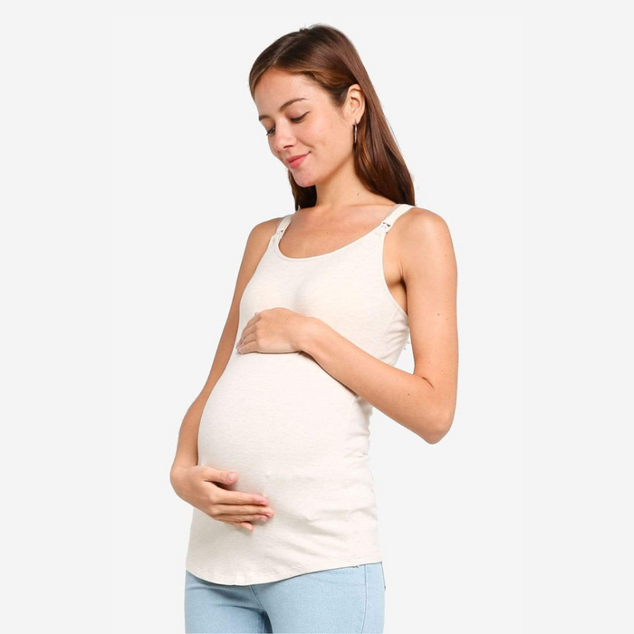 Madalene Nursing Top Camisole Oatmeal