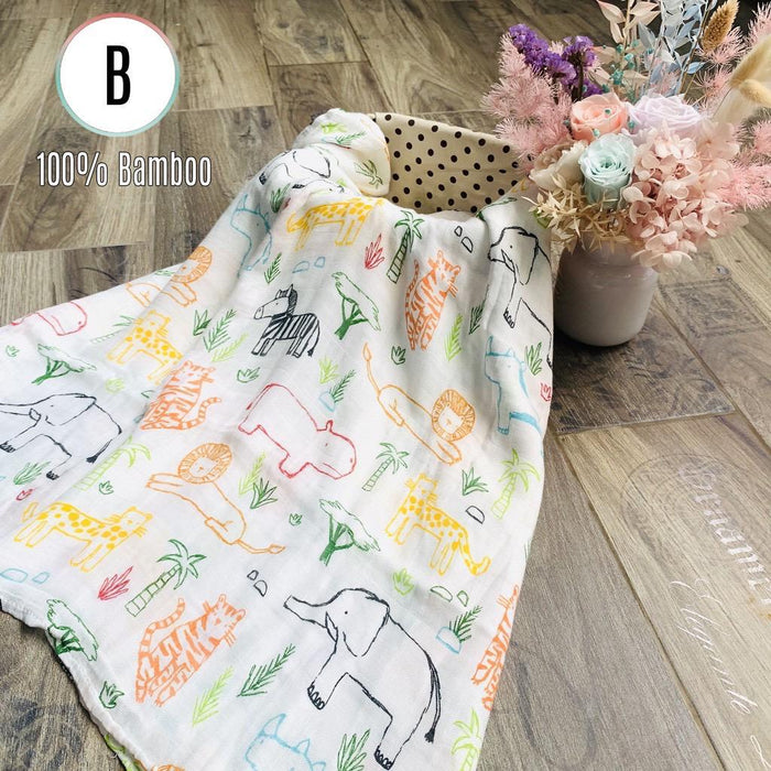 Biboo 100% Bamboo Muslin Swaddles