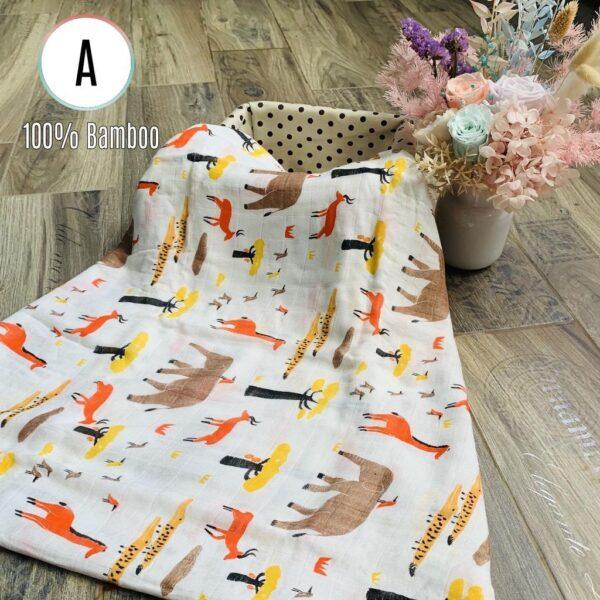 Biboo 100% Bamboo Muslin Swaddles