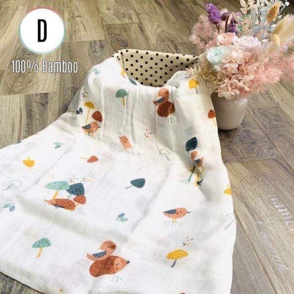 Biboo 100% Bamboo Muslin Swaddles