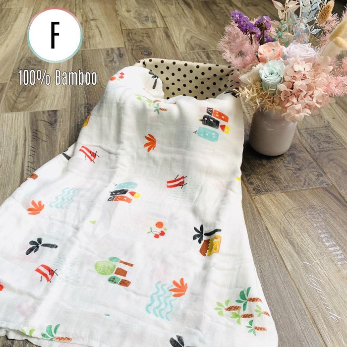 Biboo 100% Bamboo Muslin Swaddles