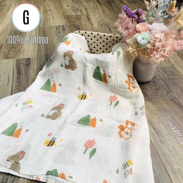 Biboo 100% Bamboo Muslin Swaddles