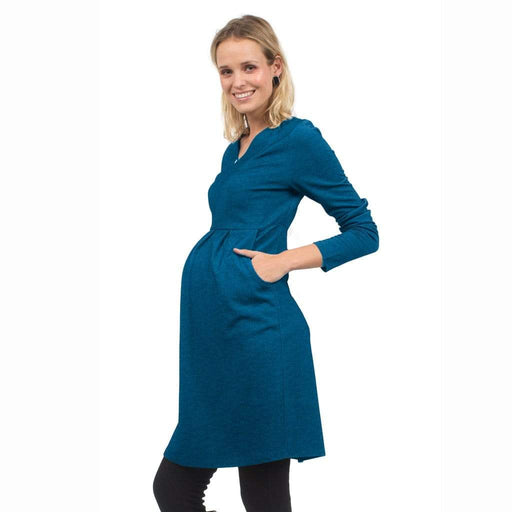 Bente Long Sleeve Bente V-Neck Nursing Dress Riverside