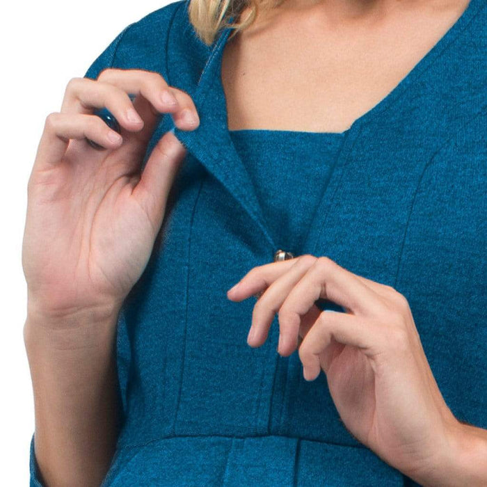 Bente Long Sleeve Bente V-Neck Nursing Dress Riverside