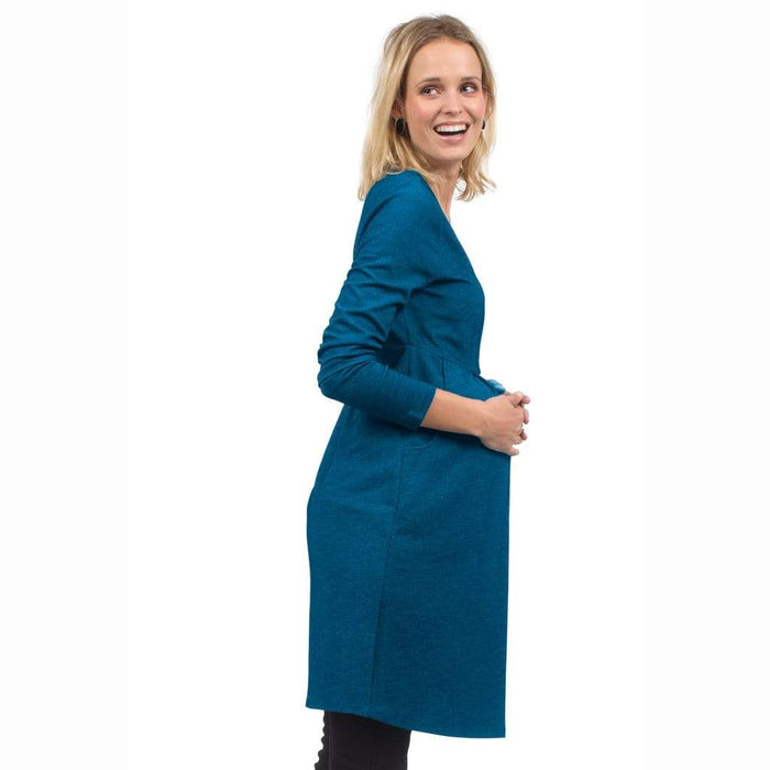 Bente Long Sleeve Bente V-Neck Nursing Dress Riverside