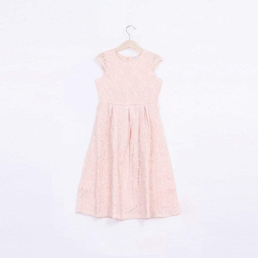 CAP SLEEVE LACE DRESS LIGHT PINK