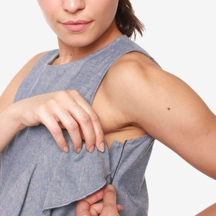 Carmeline Nursing Top Denim