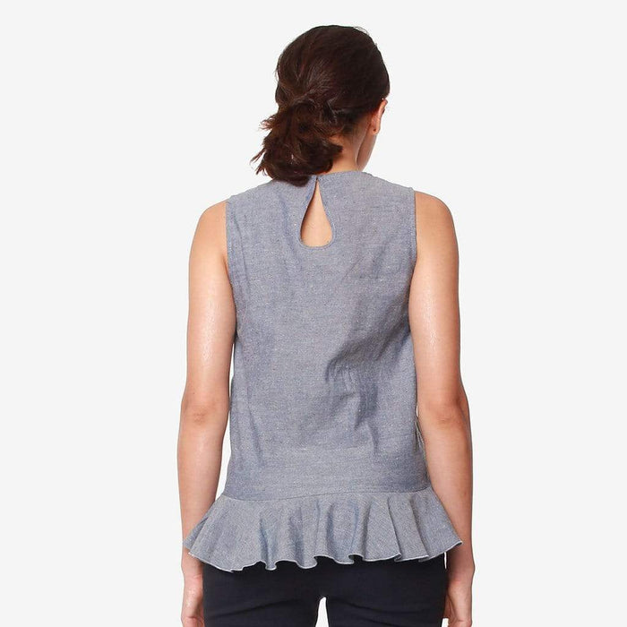 Carmeline Nursing Top Denim