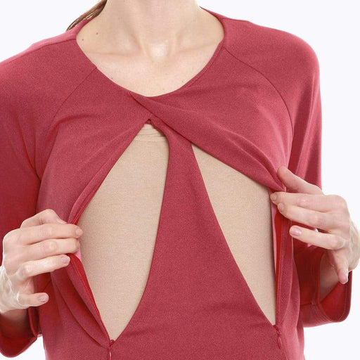 Daru Nursing Dress Red