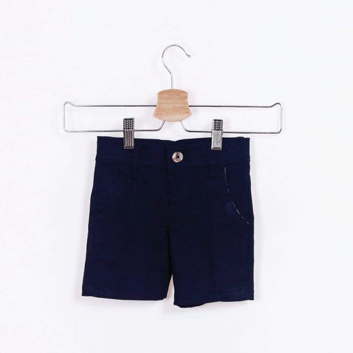 Kyle Adjustable Waistband Bermuda Shorts Navy