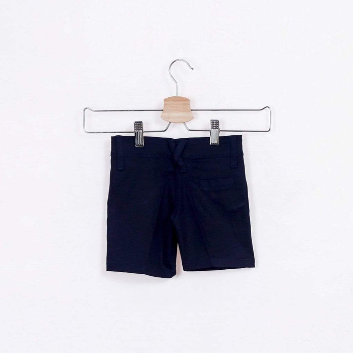 Kyle Adjustable Waistband Bermuda Shorts Navy