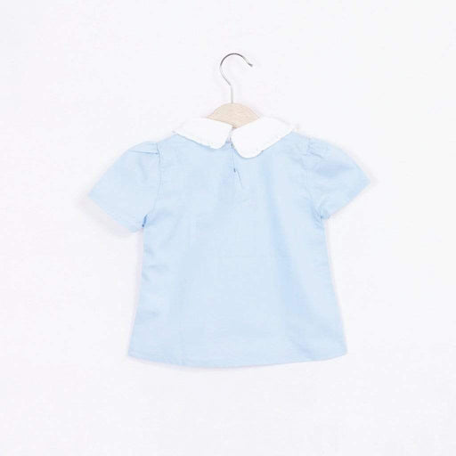Lila Peterpan Collar Top Blue