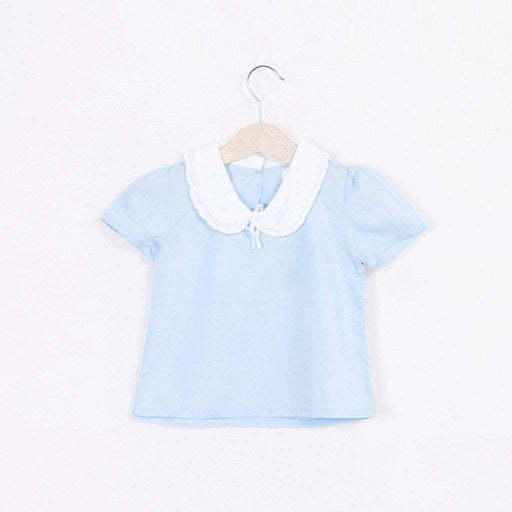 Lila Peterpan Collar Top Blue