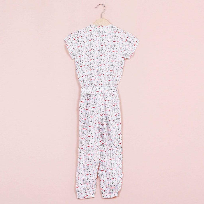 Myra Printed Jumpsuit Off White Print