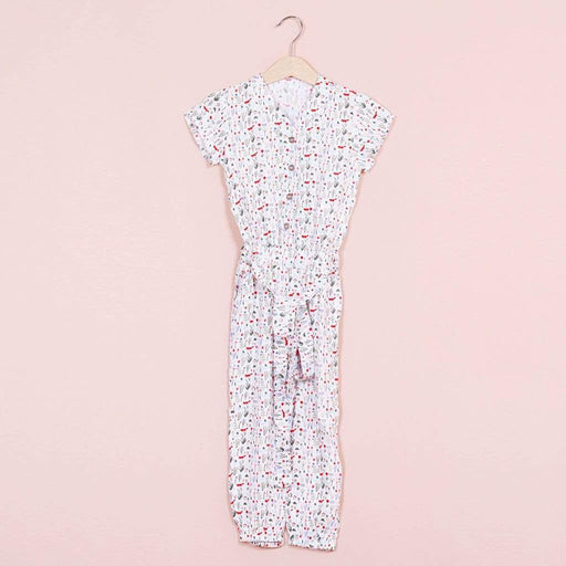 Myra Printed Jumpsuit Off White Print