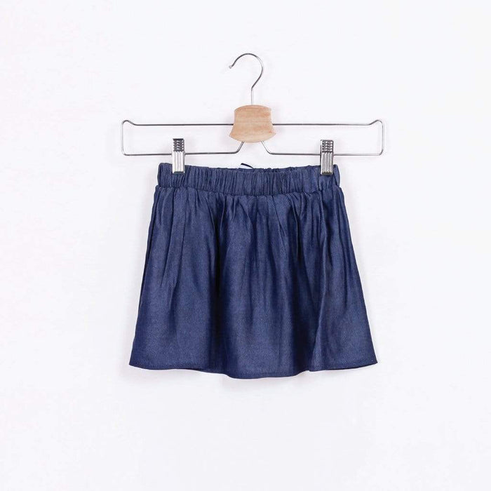Victoria Mini Skater Skirt Denim Blue
