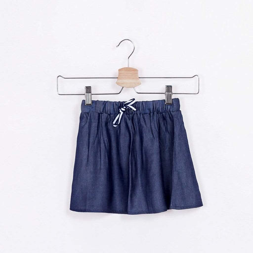 Victoria Mini Skater Skirt Denim Blue