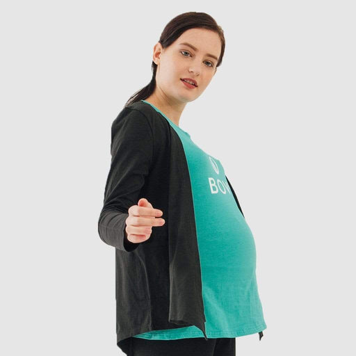 Knitted Long Sleeve Cheryl Mozzie Cardigan Black