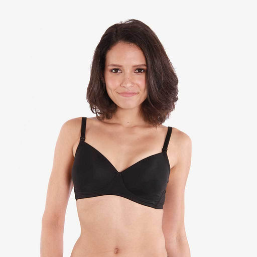 Maia Microfibre Nursing Bra Black