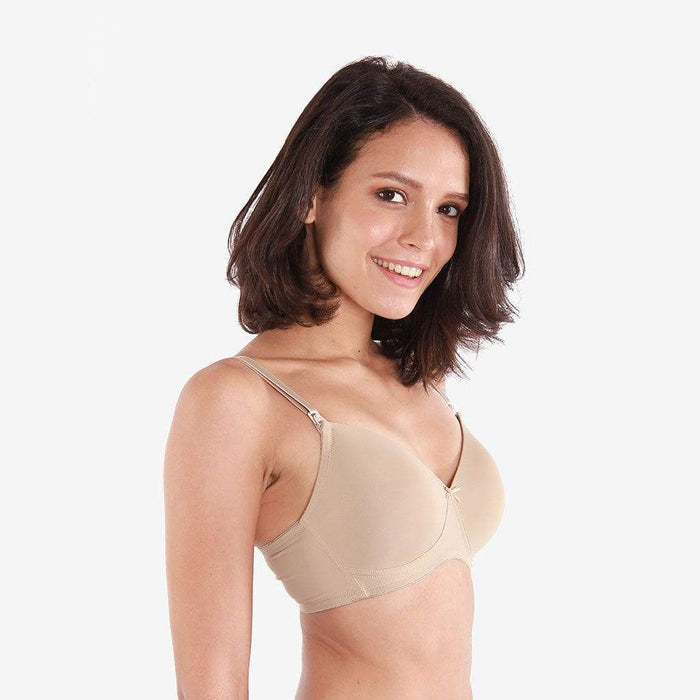 Maia Microfibre Nursing Bra Nude