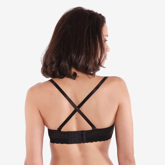 Mardiana Lace Microfibre Nursing Bra Black