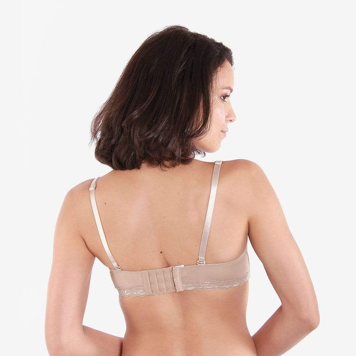 Mardiana Lace Microfibre Nursing Bra Nude