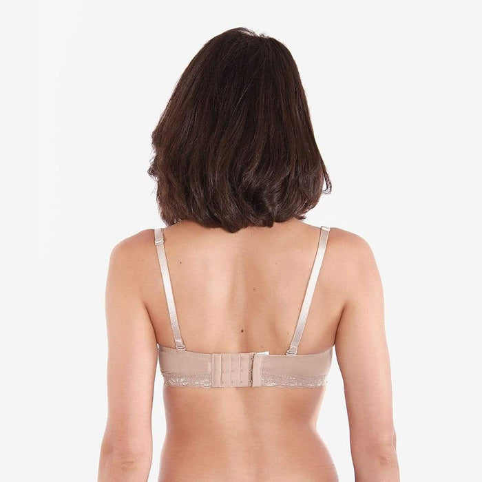 Mardiana Lace Microfibre Nursing Bra Nude