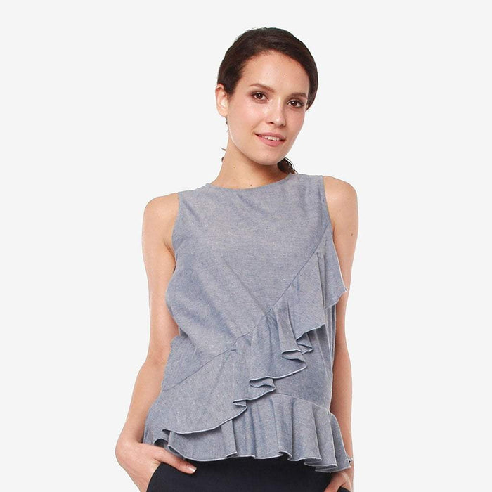 Carmeline Nursing Top Denim