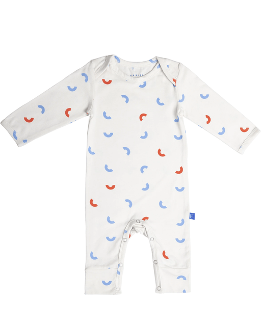 Habiebie MAC LS Onesie Off White/Multicolor