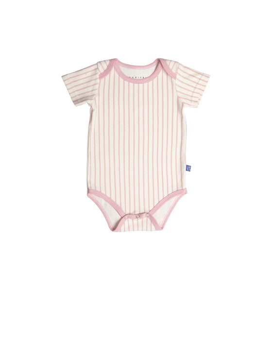 Habiebie Tiny Stripes SS Body Blush / Cream