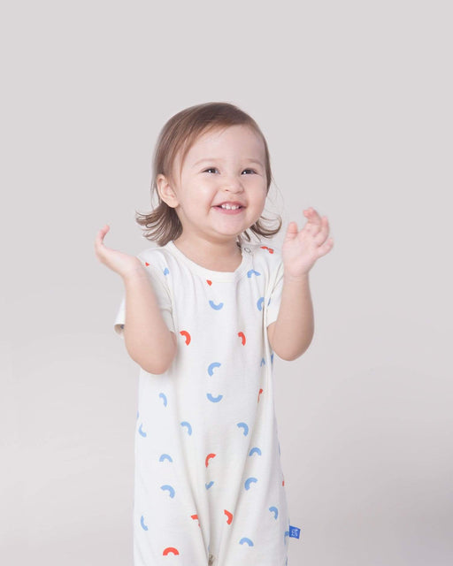 Habiebie MAC SS Onesie Off White/Multicolor