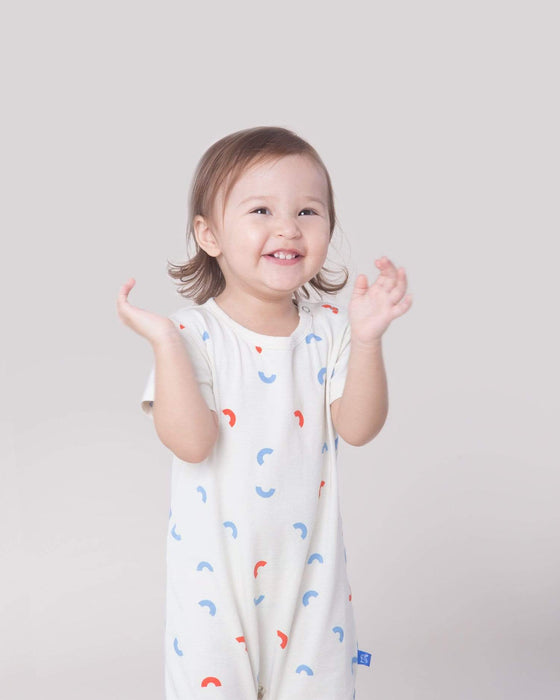 Habiebie MAC SS Onesie Off White/Multicolor